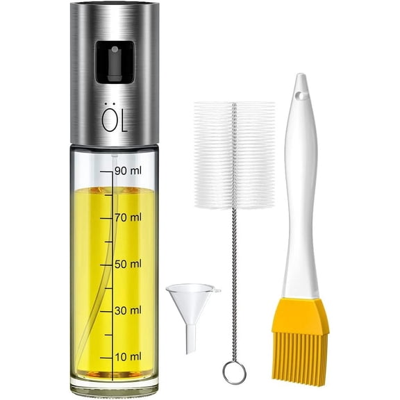 Elevate Your Cooking Experience, Olive Oil Dispenser, Glass Oil Bottle with Precision Oil Control, Leak Proof & Food Grade Components for Cooking, Grilling, Baking, Salads