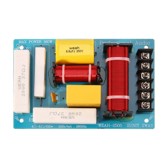 200W Speaker Crossover 2 Way High-Low 8 Ohm Frequency Divider for 10 Inch Speaker