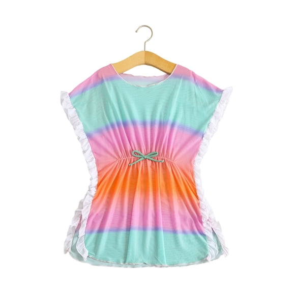 Girls Swimwear Cover Ups Kids Beach Bathing Suit Coverups Cute Sweet Tulle Swimsuit Size 8-12