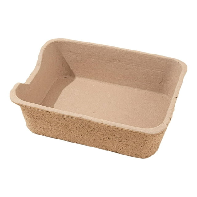 Disposable Cat Litter Box Pet Litter Tray Bedpan Semi Enclosed Sand Box Nonstick S