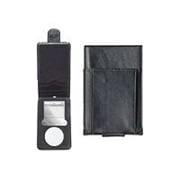 Netalog Executive PodFolio for iPod - Case for player - leather, velvet - black - for Apple iPod (3G)