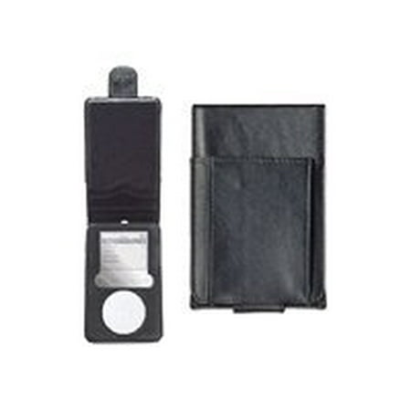 Netalog Executive PodFolio for iPod - Case for player - leather, velvet - black - for Apple iPod (3G)