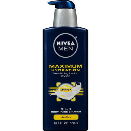 NIVEA Men Maximum Hydration 3 in 1 Nourishing Lotion 16.9 fl. (The Best Body Lotion For Men)