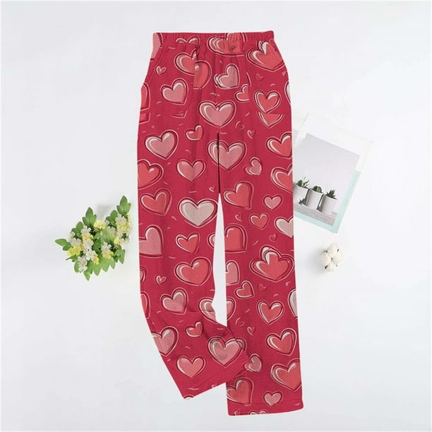 Puyaiuu Women's Pajama Pants With Pockets Flannel Pajama All kinds of Print Comfy Lounge Pant Fuzzy Sleep Bottoms with Pockets Gift