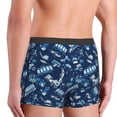 thumbnail image 3 of Uemuo Blue Bus Pattern Men's Boxer Briefs,Trunk Anti-Chafing,Comfortable, Durable, and Stylish Underwear-Small, 3 of 9