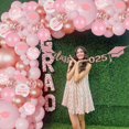 thumbnail image 4 of Kit de arco de globos de graduación TGMJccus 2025 rosa con 18 10 5 globos, 4 of 8