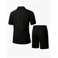 thumbnail image 5 of Miqool Men's 2-Piece Shorts Suits Slim Fit Short Sleeve Blazer Jacket and Shorts Set Casual Prom Summer Beach Wedding Tuxedos, 5 of 9