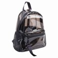 thumbnail image 3 of Bowayaoa Transparent Mini Backpack, Waterproof PVC Clear Daypack with Mesh Side Pockets, Adjustable Lightweight See Through Bag, Stadium, Travel and Outdoor Use, 3 of 8