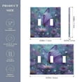 thumbnail image 4 of WOBOGO Purple Sparkling Butterfly 2-hole Switch Plates PC Flame Retardant Plastic Material Glossy Finish Smooth Touch 4.56x4.48x0.27in, 4 of 8