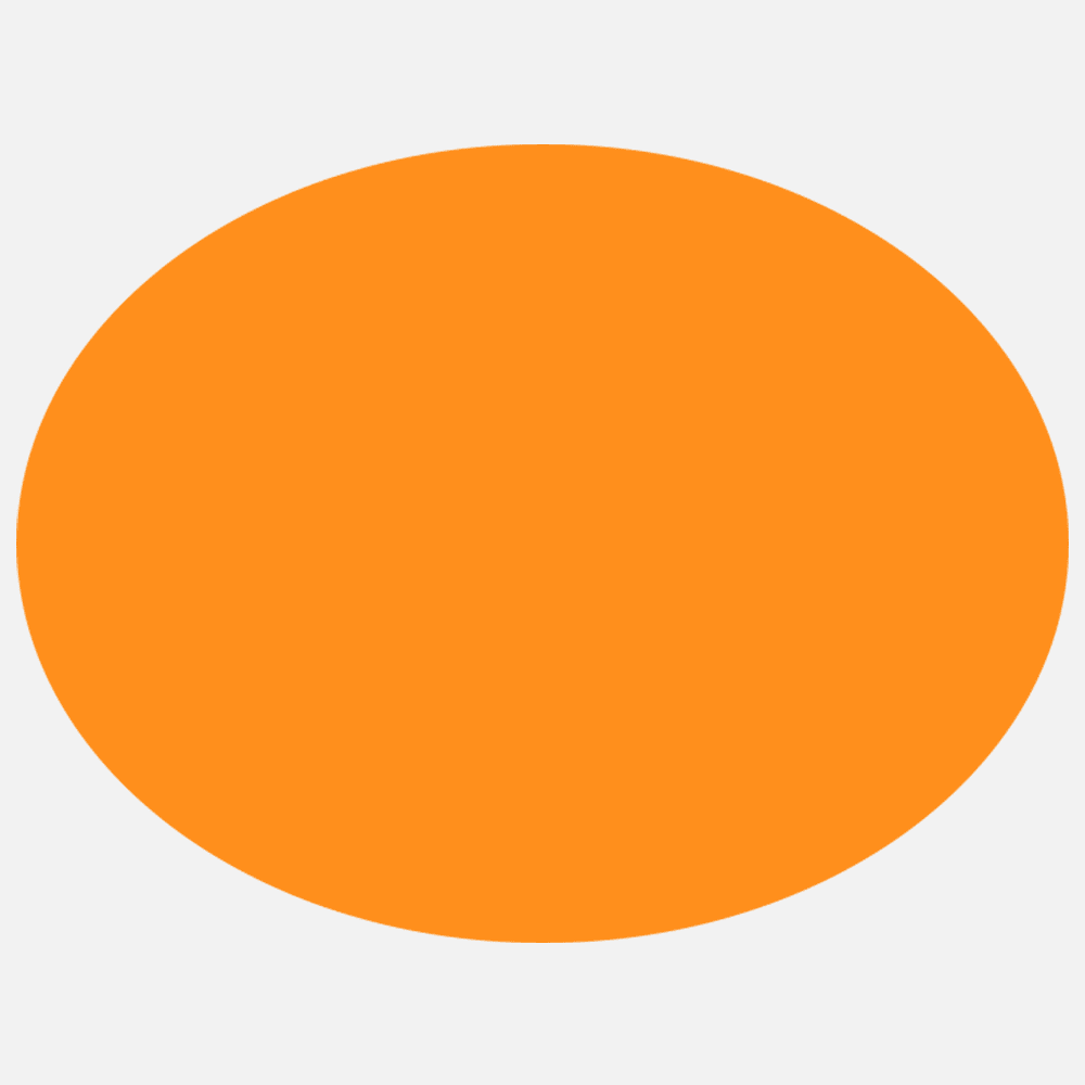 JAM Paper Standard Label Rolls, Oval, 3 x 4, Neon Orange, 125 Labels/Roll