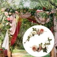 thumbnail image 3 of veasfak Guirlande Florale Décorative pour Jardin Porte d'Entrée Blanc, 3 of 9