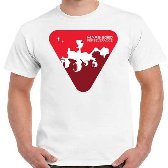 NASA Mars 2020 Perseverance Rover White Shirt-Small