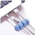thumbnail image 4 of COM1950s Desk Cable Management Cord Organizer, 2 Pcs Cord Holder Cable Clips, Cable Management Clips, Ideal Cable Organizer Wire Keeper for Desk,Nightstand,Phone Charger,Computer,Home,Office,Car, 4 of 9