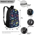 thumbnail image 3 of Jeiento 4 In 1 Dinosaur Backpack for School for Boys 1St Graden Bookbag Set with Lunch Bag and Pencil Box Water Bottle Holder Kids School Bag Set Ages 6-8 for Primary School, 3 of 7