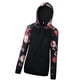 thumbnail image 3 of Sudadera con capucha para mujer, estampado floral, manga larga, bolsillo, suéter con capucha, top, negro, m Inevent AP000831-10, 3 of 7
