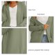 thumbnail image 5 of Suéter con Capucha para Mujer Abrigo Moda Frente Abierto Tejido Irregular Color Puro Cárdigan Informal para Mujer para Otoño Invierno Mujer Verde Guisante M, 5 of 6
