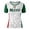 Green1, variant on Trendfront Womens Mexico Letter Graphic Soccer V Neck Short Sleeve Geometric Print Country Pride Football Fan Match Day Athletic Style Top