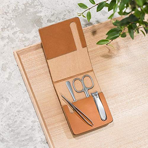 MÜHLE TRAVEL Manicure Set in Cowhide Case - Luxurios Travel Kit