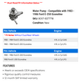 thumbnail image 2 of Water Pump - Compatible with 1983 - 1986 Ford E-250 Econoline 1984 1985, 2 of 2