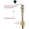 thumbnail image 3 of Heavy-Duty Commercial Can Opener – Industrial-Grade Manual Tabletop for 11000, Stainless Steel Blade for Cans Up to 11” Tall, for Kitchen, Restaurant, Ergonomic Handle, Easy to Clean$$, 3 of 7