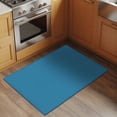thumbnail image 3 of Blue Large Area Rugs for Bedroom Living Room, Soft Non Slip Carpet Bedside Rug, Modern Pure Wave Ride Rectangular Floor Cover Kitchen Accent Rug 2'x3' for Dining Room/Office, 3 of 9