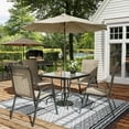 thumbnail image 3 of TQKVIPI Outdoor Patio Chairs Set of 6 Stackable Dining Chairs All-Weather Textilene Furniture Set for Pool Deck, Backyard, Garden, 3 of 11