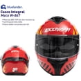 thumbnail image 2 of Casco para Motocicleta Bluelander de Doble Visera con Certificación ECE, Rojo, Talla M, 2 of 5