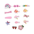 thumbnail image 1 of Franhais 14Pcs Little Girls Princess Hairpins, Sweet Style Baby Animal/Flower Decoration Bangs Clip Set Lovely Children Hair Accessories, 1 of 8