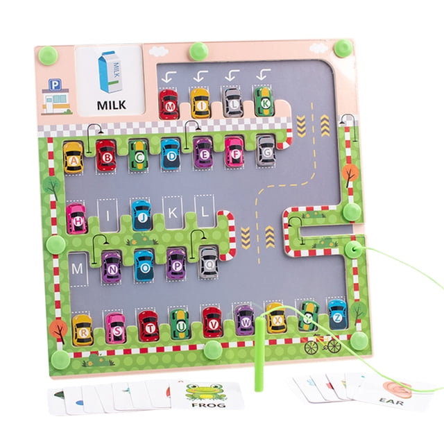 Coche Magnético Montessori Wdftyju para Edades 2 a 4 Años