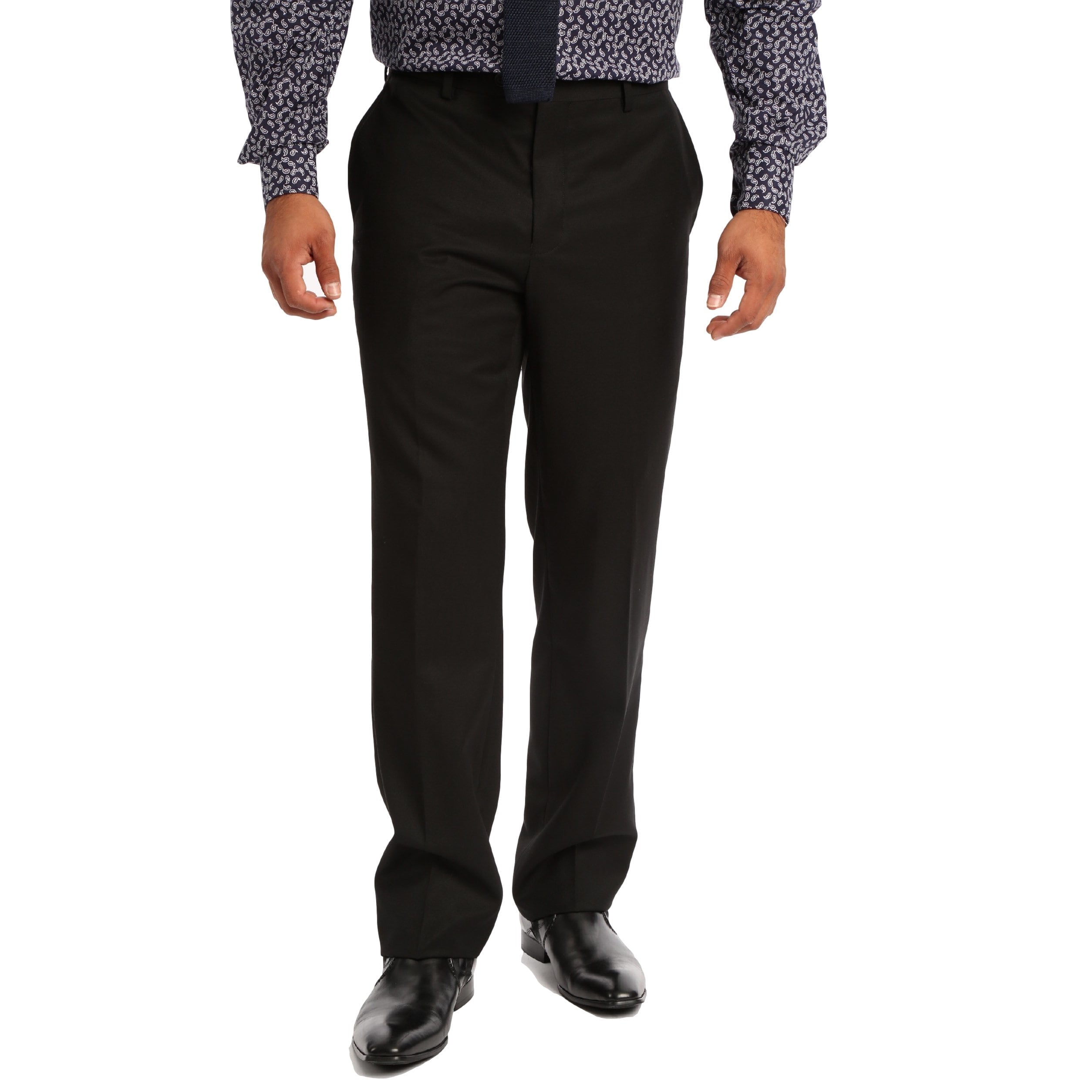 Black polyester dress pants Clearance