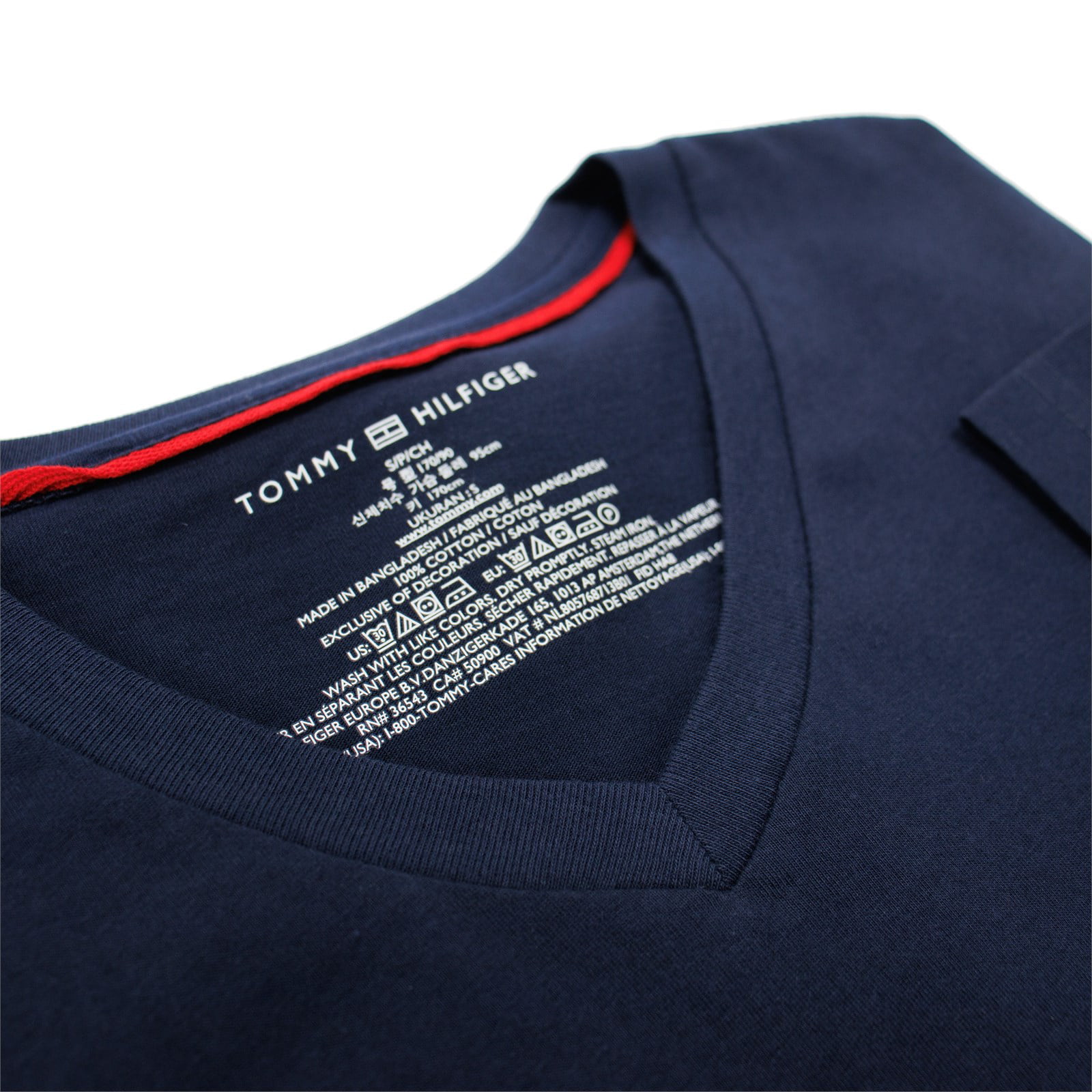 Tommy Hilfiger Bandana Patchwork Print Short Sleeve Shirt Regular Fit in Navy