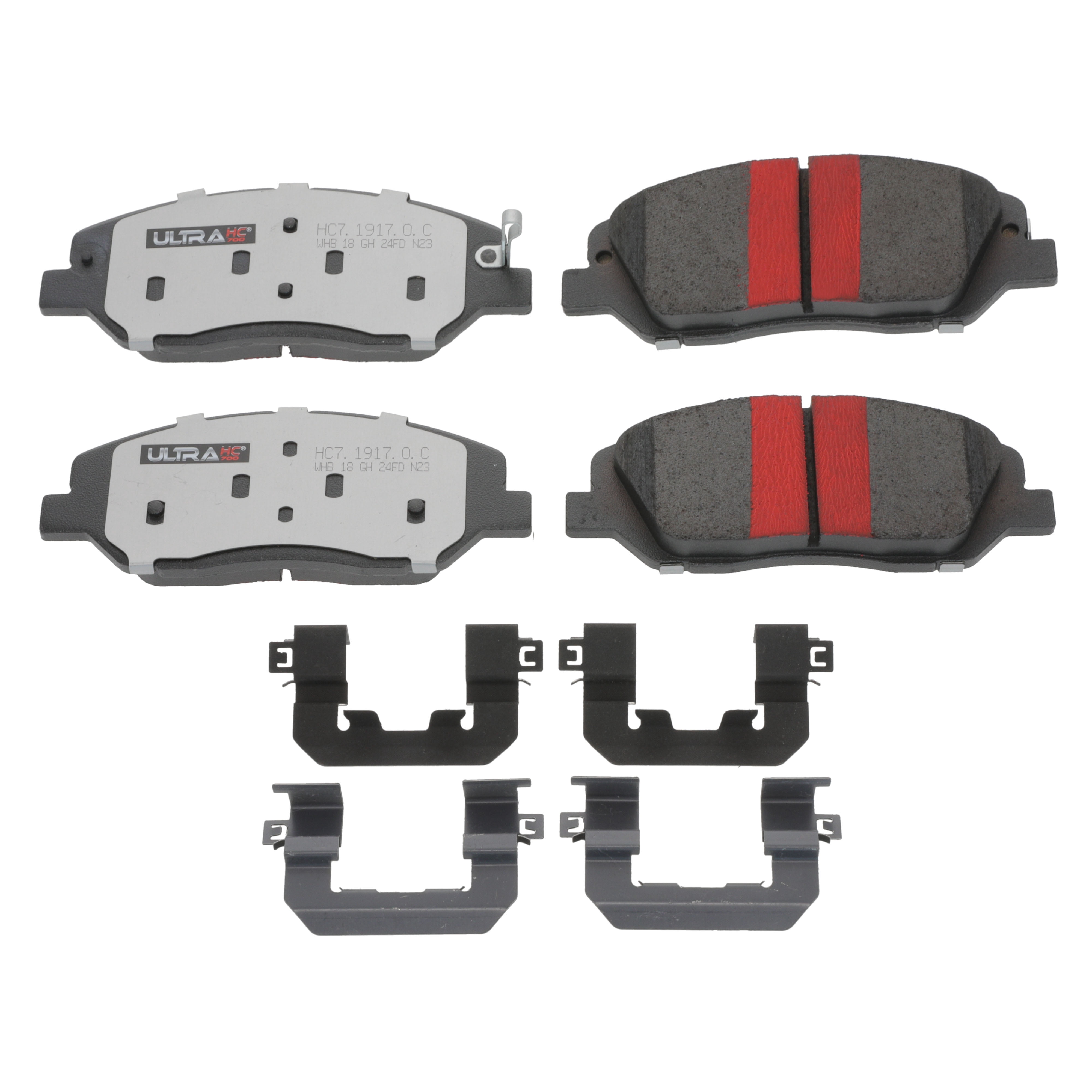 UltraHC 700 Brake Pad Set, Front HC7.1917.0.C, Hyundai Santa Fe 2018-2017