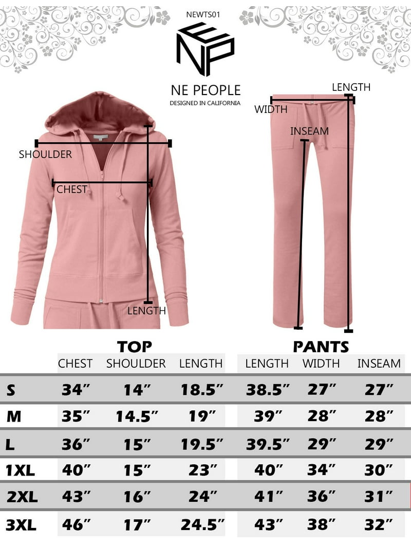 J. METHOD Women's French Terry Sweatsuit, Zip-Up Hoodie, Jogging
