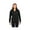 Black, variant on North End Women's Techno Lite Water Resistant Hooded Jacket, Style 78032