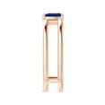 thumbnail image 3 of Angara Natural 0.4 Ct. Blue Sapphire Solitaire Ring in 14K Rose Gold for Women (Ring Size: 12), 3 of 9