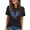 Black, variant on Tops for Women Trendy Shirts Womens Summer Blouses 2025 Womens Short Sleeve Blouses Cotton my recent orders Floral Print Tops for Women