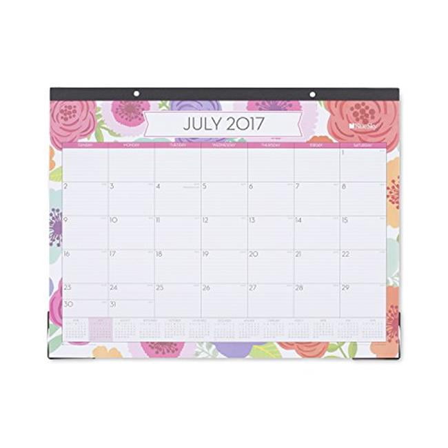 Blue Sky BLS100157 22 X 17 In Mahalo Monthly Desk Pad Calendar Jul 