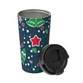 thumbnail image 2 of Fotbe Christmas Printed Insulated Travel Coffee Mug Spill Proof Leak Proof Stainless Steel Coffee Tumbler Reusable Coffee Cups with Lids Thermos, 2 of 8