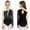 Black, variant on Gymnastics Leotard for Girls Sparkly Long Sleeve Ballet Dance Dress Figure Ice Skating Competitions Hot Pink 10