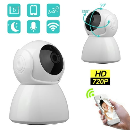 TSV Smart WiFi Video Security PTZ IP Camera, 2.4ghz Wifi Supported,  Indoor Home Wireless Surveillance Camera with Two-Way Audio, Night Vision, Phone App (Best Ip Phone App)