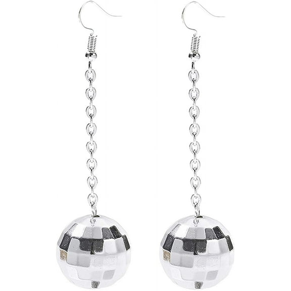 Disco Ball Earrings for Women - 70‘s Halloween Earrings Women‘s Costume Accessories -  of Color