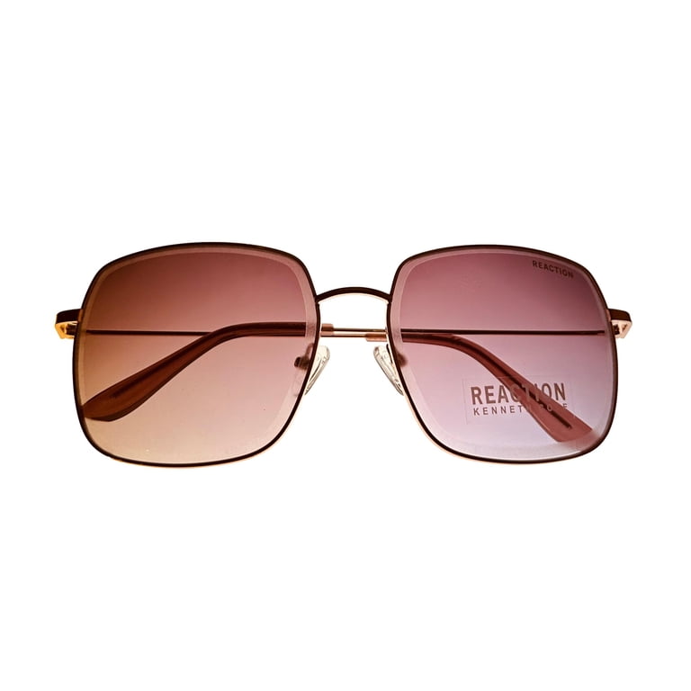 Kenneth Cole Women\'s Square Sunglasses in Brown and Gold Kenneth Cole New York Women main image 3