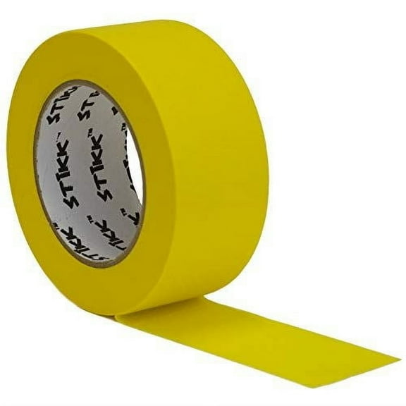 2" inch x 60yd STIKK Yellow Painters Tape 14 Day Easy Removal Trim Edge Finish