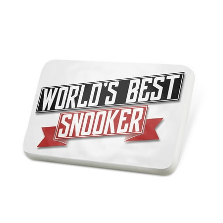 Porcelein Pin Worlds Best Snooker Lapel Badge – (Best Snooker Table In The World)