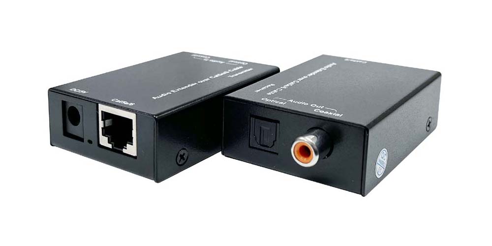 Digital Optical Coaxial SPDIF Audio Extender Over CAT5e CAT6 Cable Kit - image 2 of 5