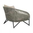 thumbnail image 6 of Benicia Outdoor Patio Chair in Black Steel with Gray Rope and Taupe Cushions, 6 of 13