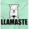 thumbnail image 2 of Llamaste Namaste Spiritual Llama Plus Size Crewneck Graphic Tee Shirt Brisco Brands 2X, 2 of 5
