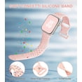 thumbnail image 4 of PINHEN Sport Band for Apple Watch Bands 40mm 41mm 44mm 45mm iWatch Band 38mm 42mm 49mm Women Men,Recycled Plastic - Soft Breathable Silicone Strap for Apple Watch Nike+ Series 9 8 7 6 5 4 3 Ultra/2,SE, 4 of 8