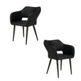 thumbnail image 1 of Plata Décor Import Inc Lot de 2 chaises de conférence (PU) noires pour salle à manger, 1 of 5