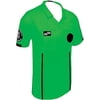 new ussf mens economy soccer referee ss shirt green / small